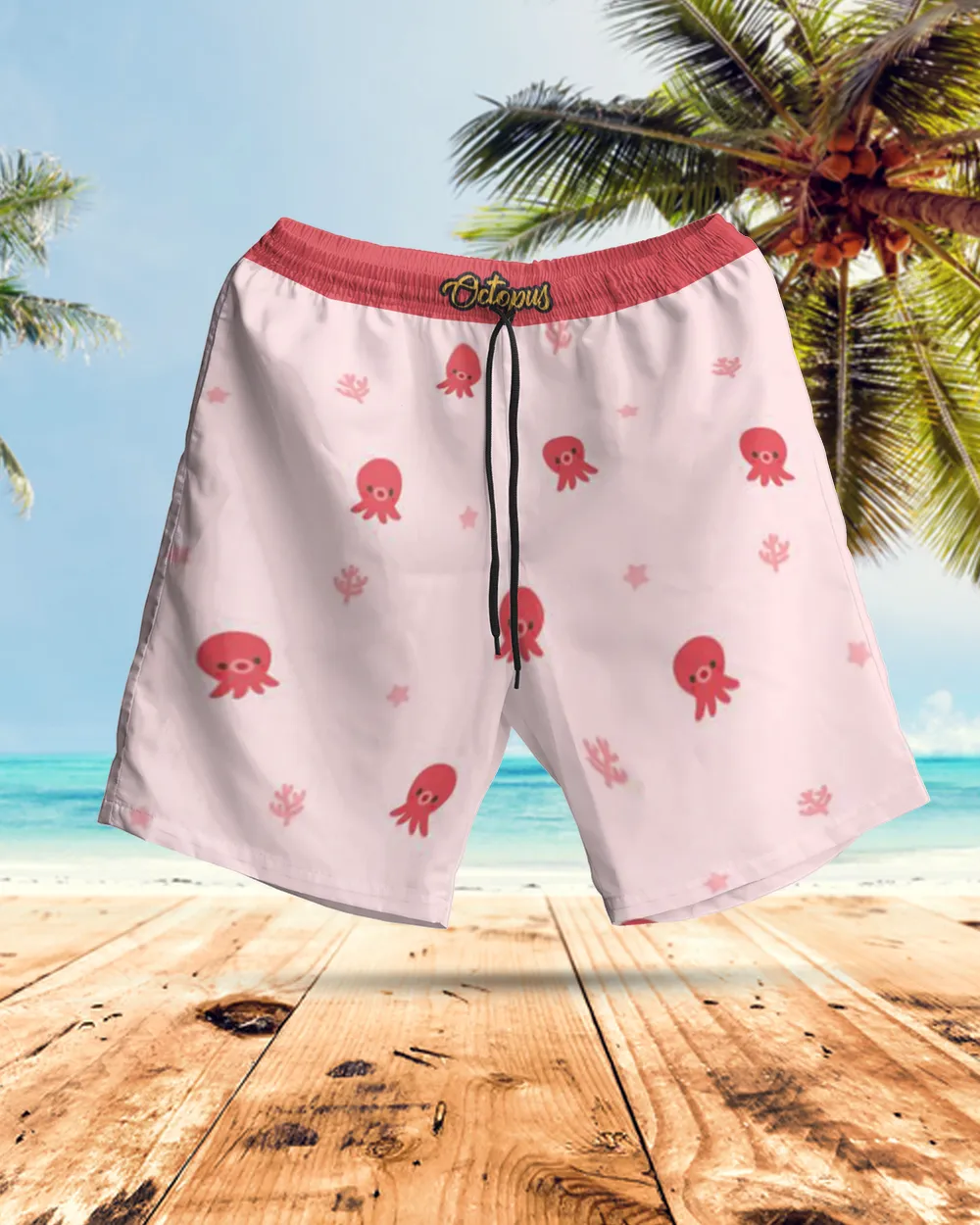 Octopus AOP Hawaiian Short