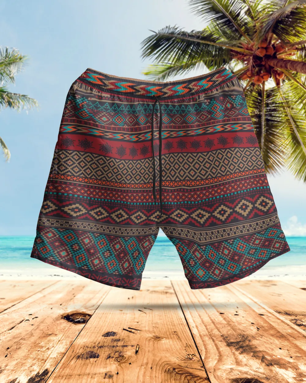 Native American AOP Hawaiian Short