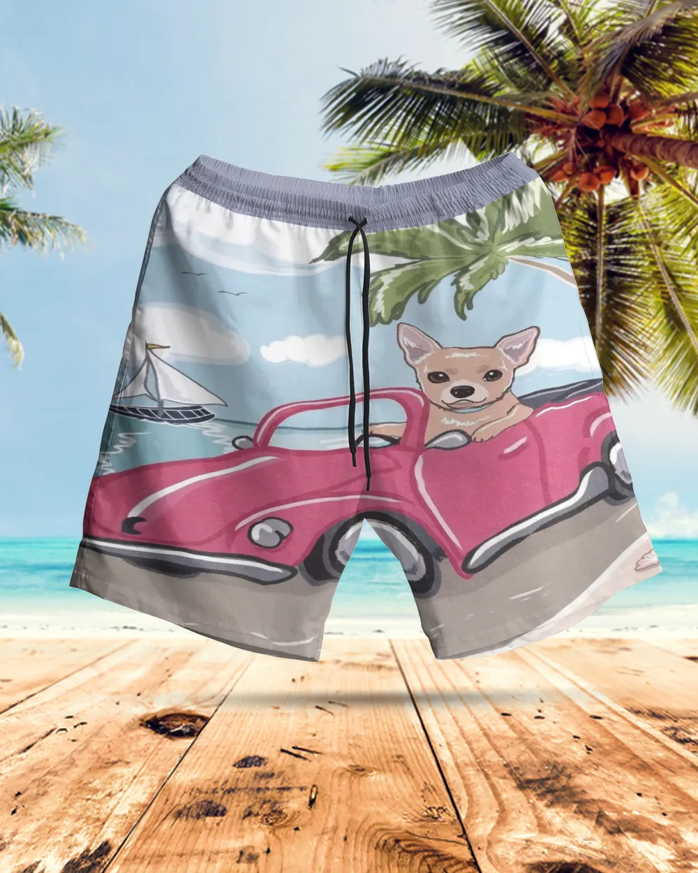 Chihuahua -AOP Hawaiian Short