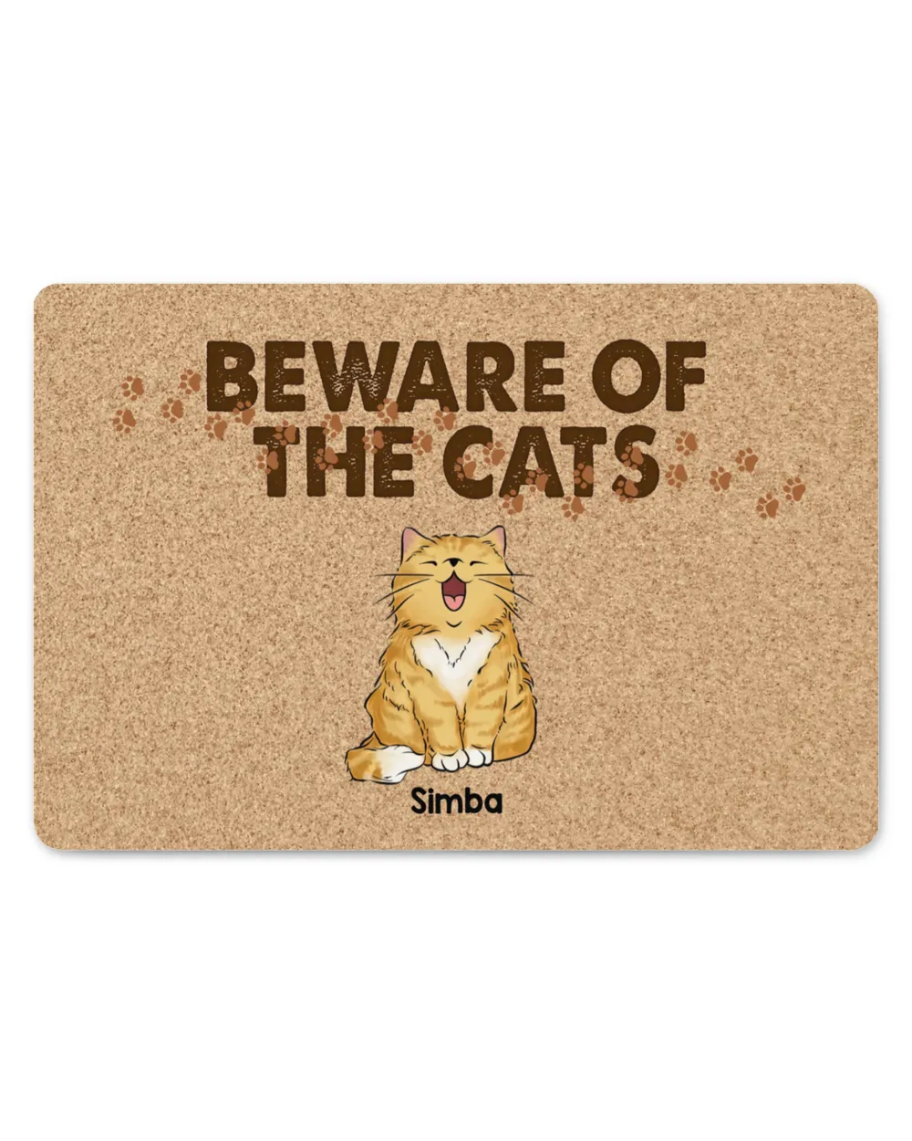 Personalized Beware Of The Cats HOC140323DRM1