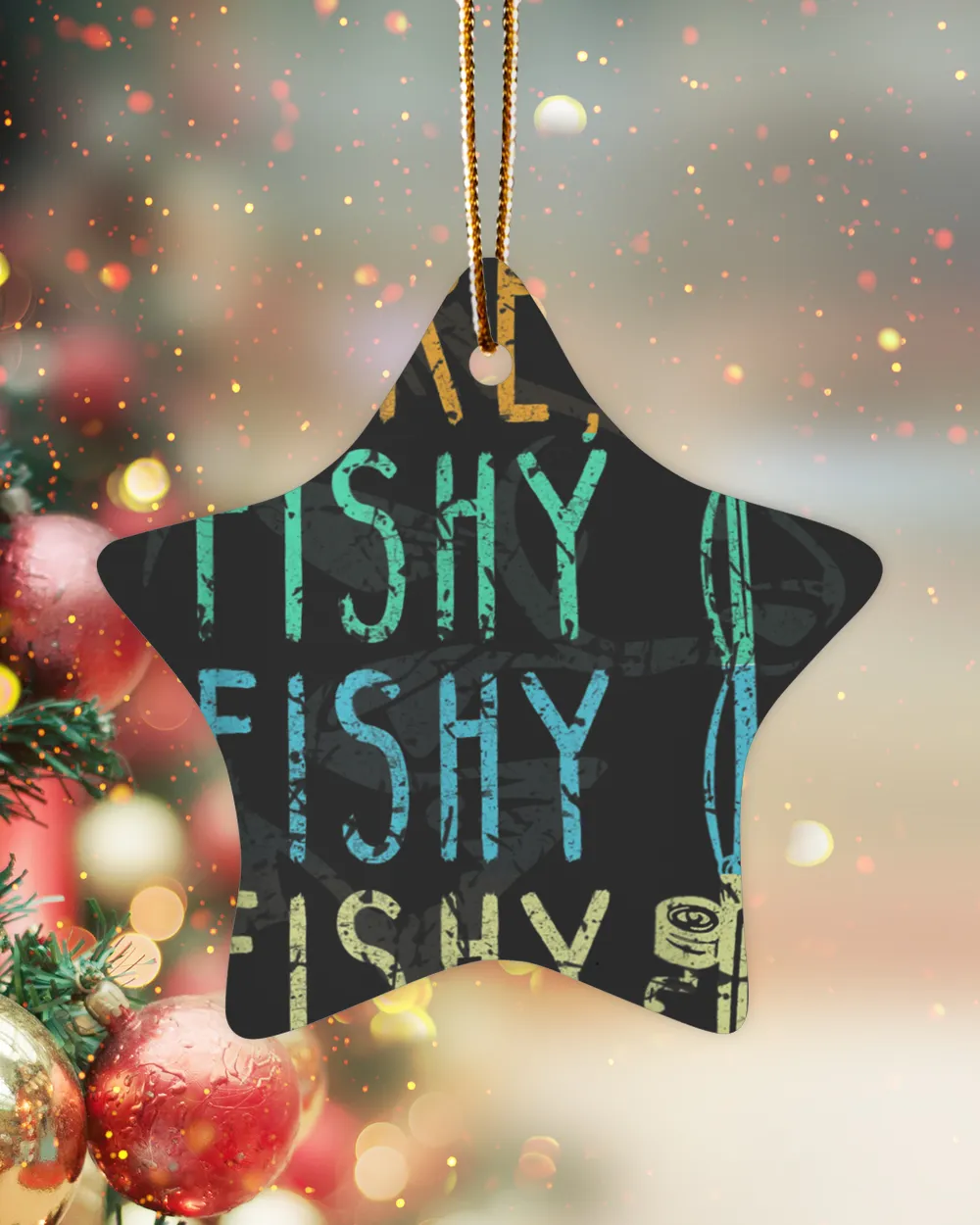 Here Fishy Fishy T-Shirt Fishing Lover Tee Fishermans Gift