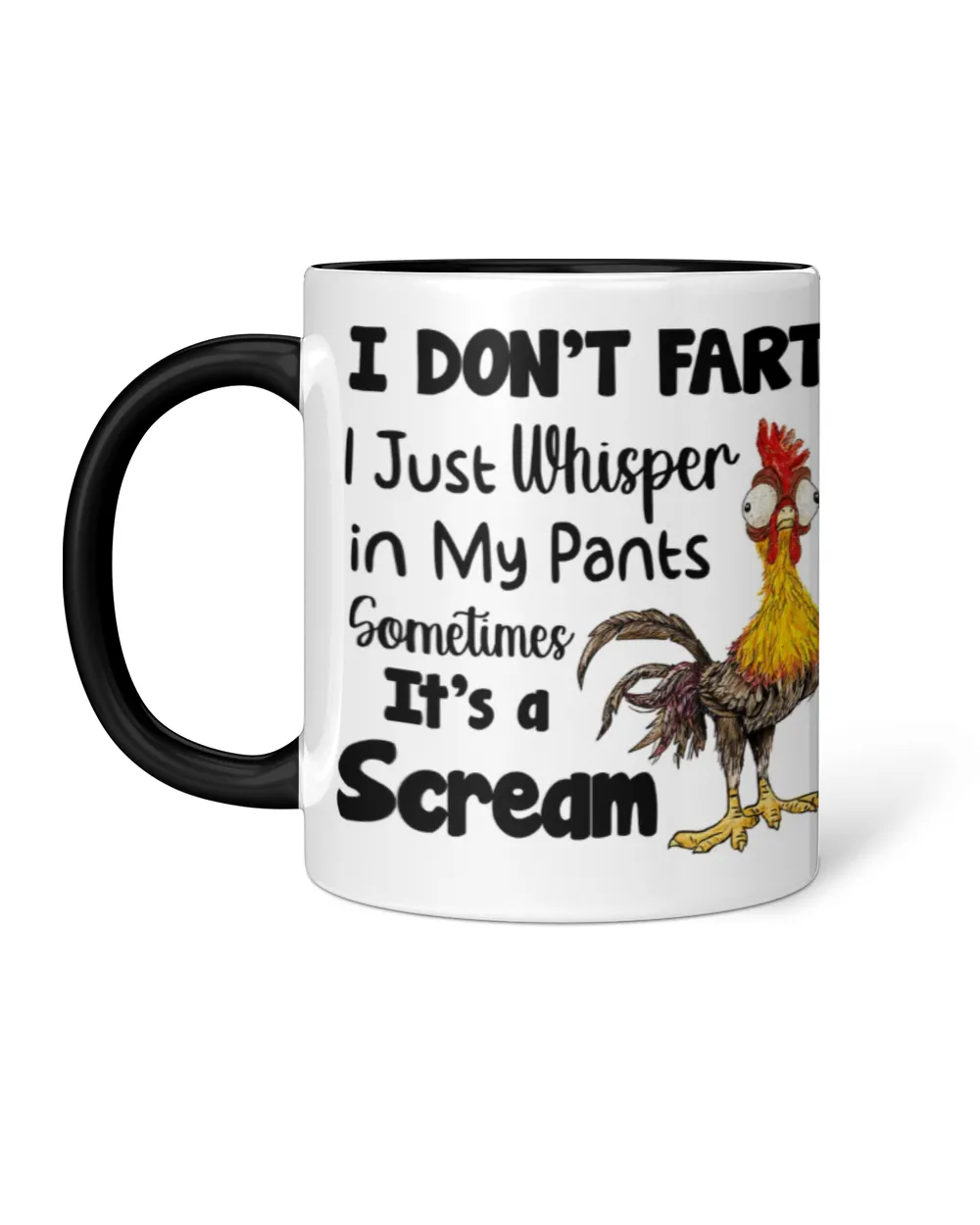 Chicken It's A Scream Accent Mug