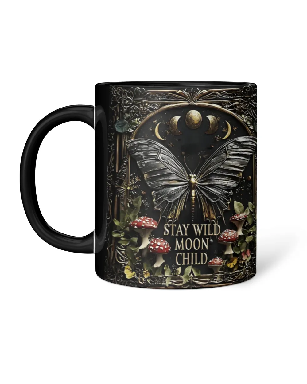 Personalized  Stay Wild Moon Child Accent Mug