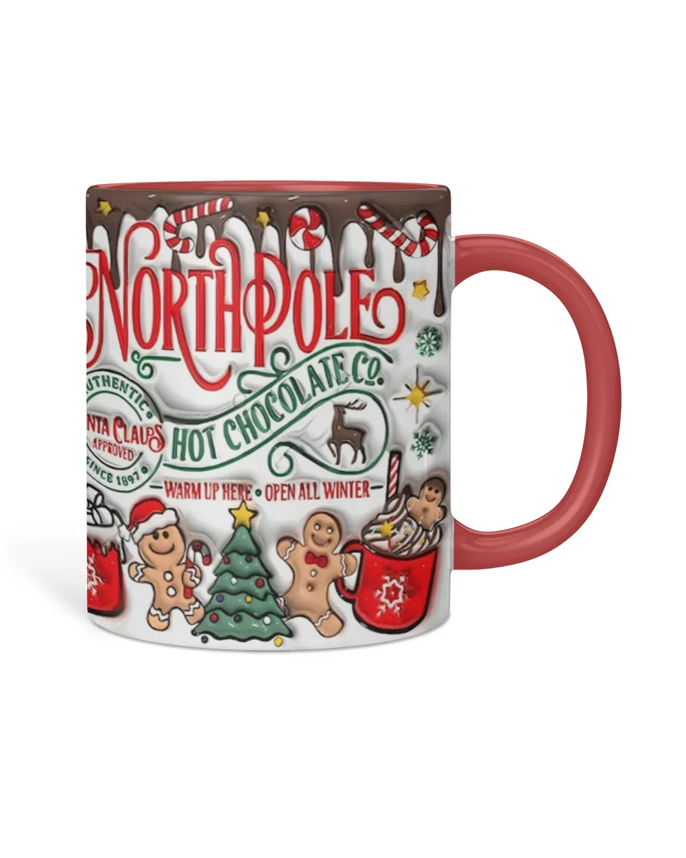 North Pole Hot Chocolate - Accent Mug, Chirstmas Gift