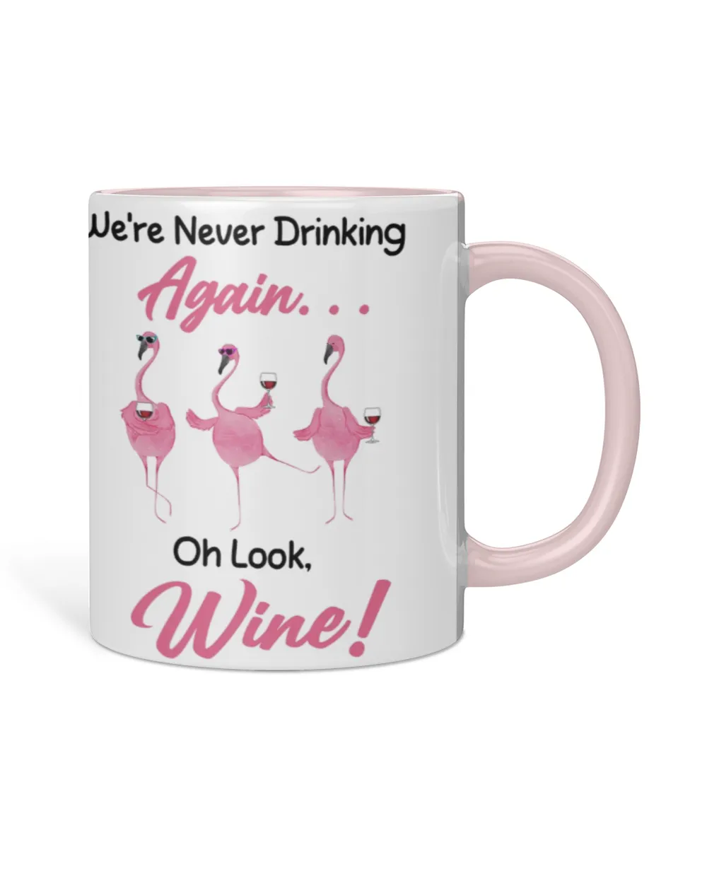 Flamingo Oh Look Wine Accent Mug