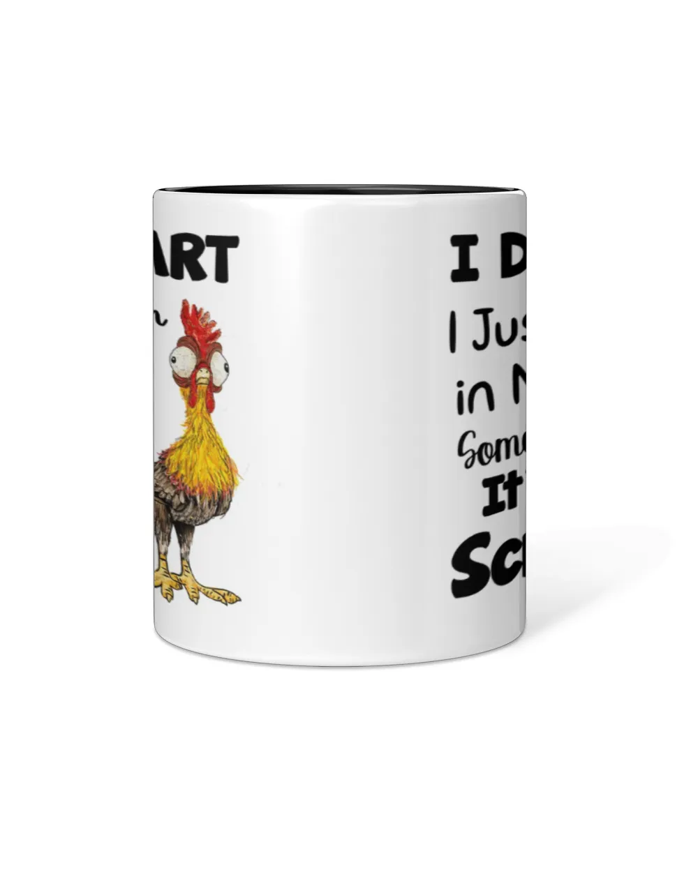Chicken It's A Scream Accent Mug