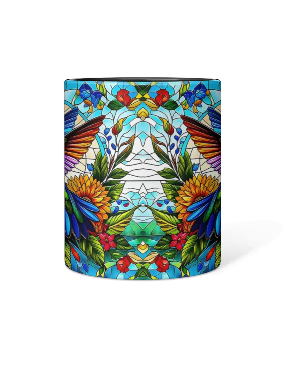 Beautiful Hummingbird Flower Personalized Accent Mug