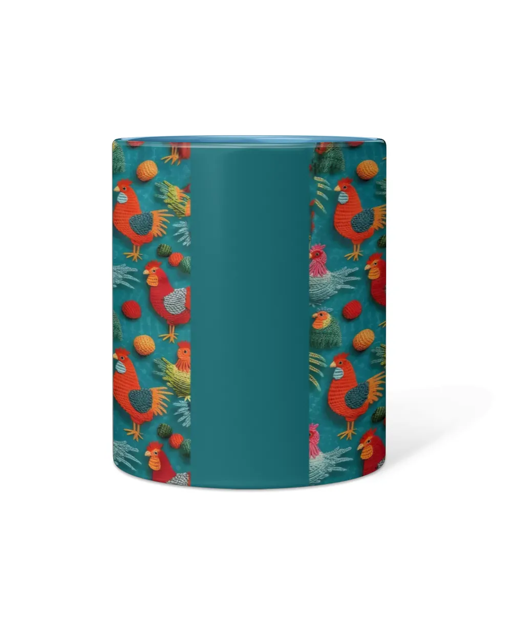 Personalized Chickens  Accent Muga