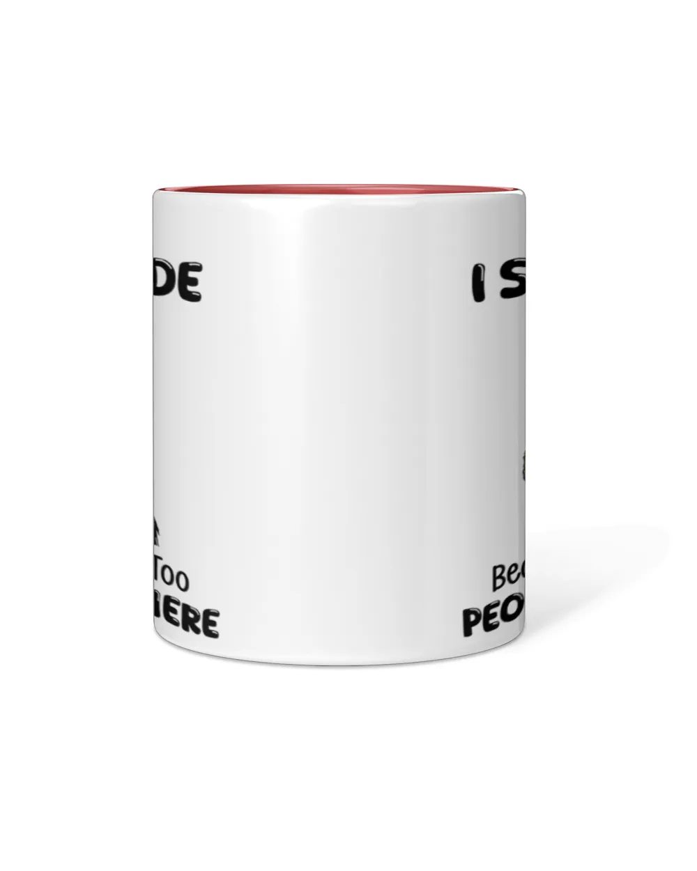 Chicken Sometimes I Stay Inside Accent Mug