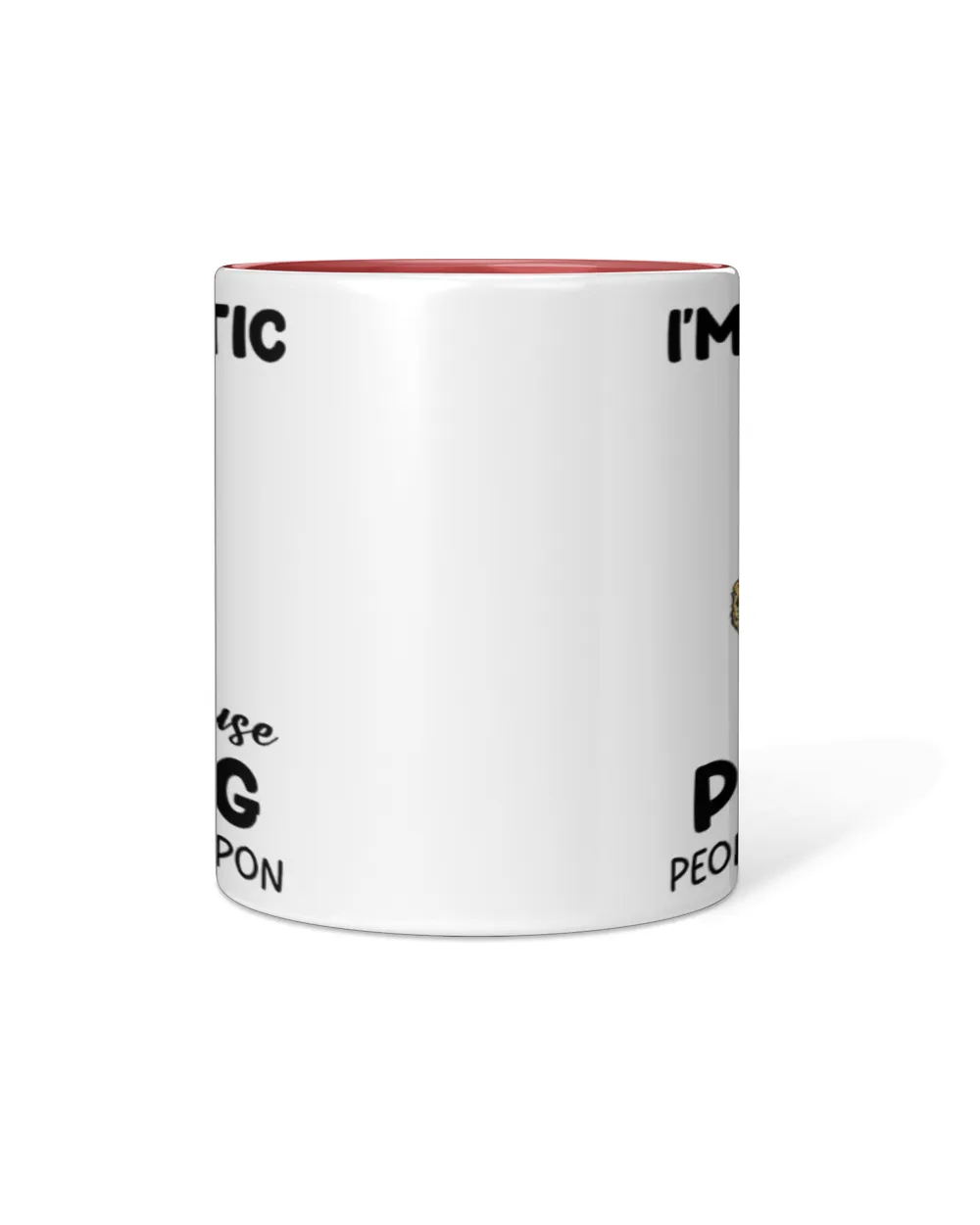 Chicken I'm Sarcastic Accent Mug