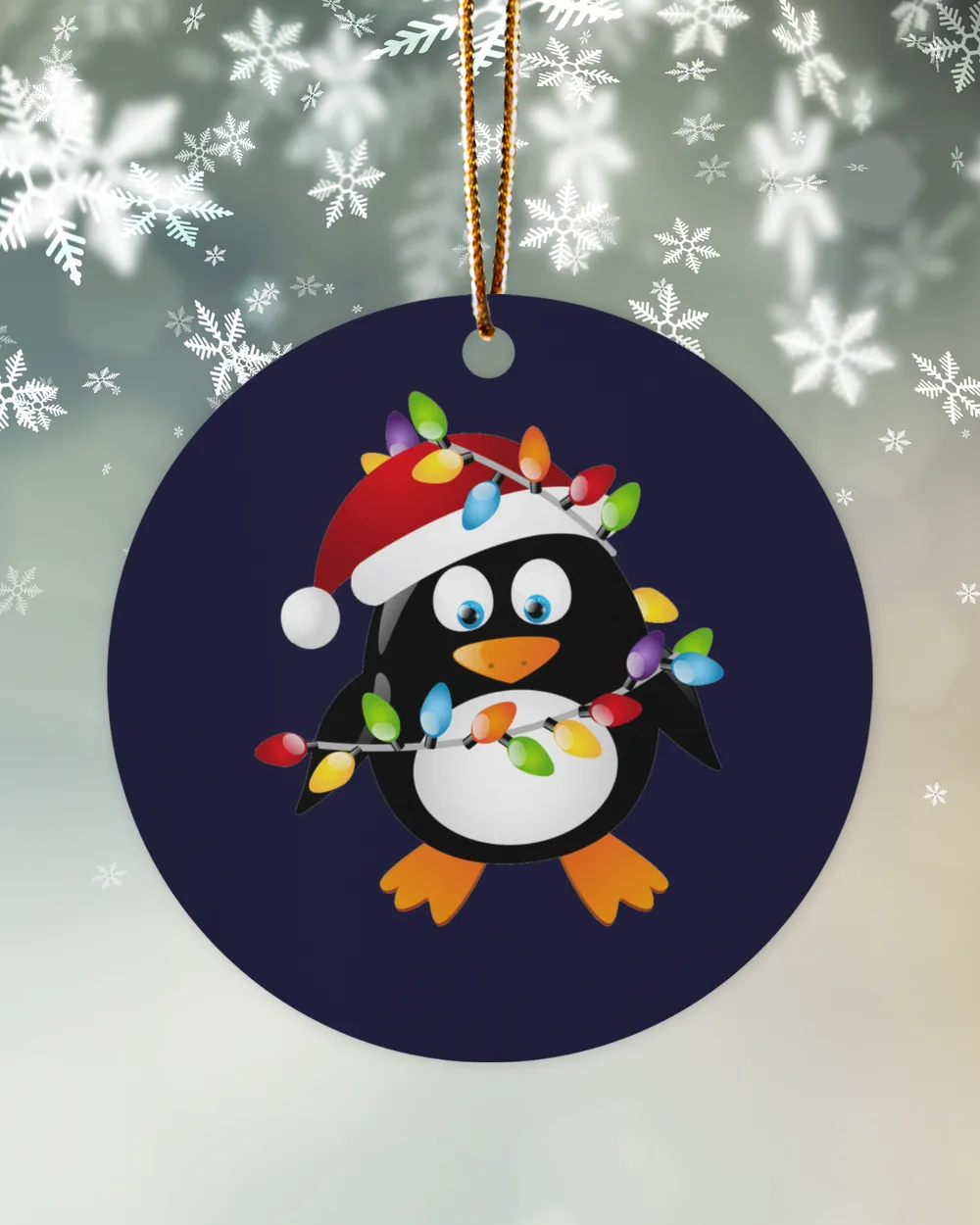 Penguin Christmas Lights