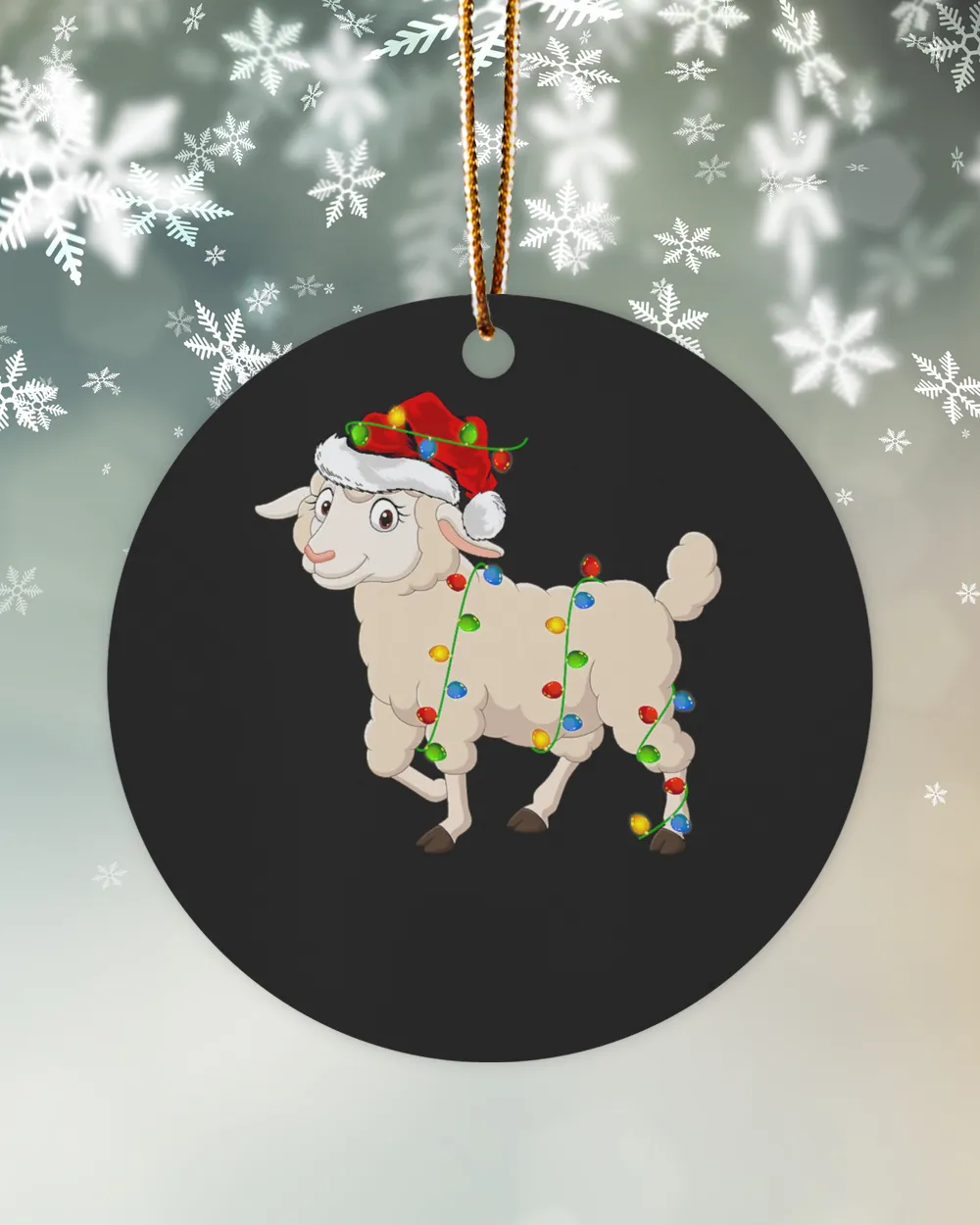 Sheep Animal Lover Xmas Santa Hat Christmas 266