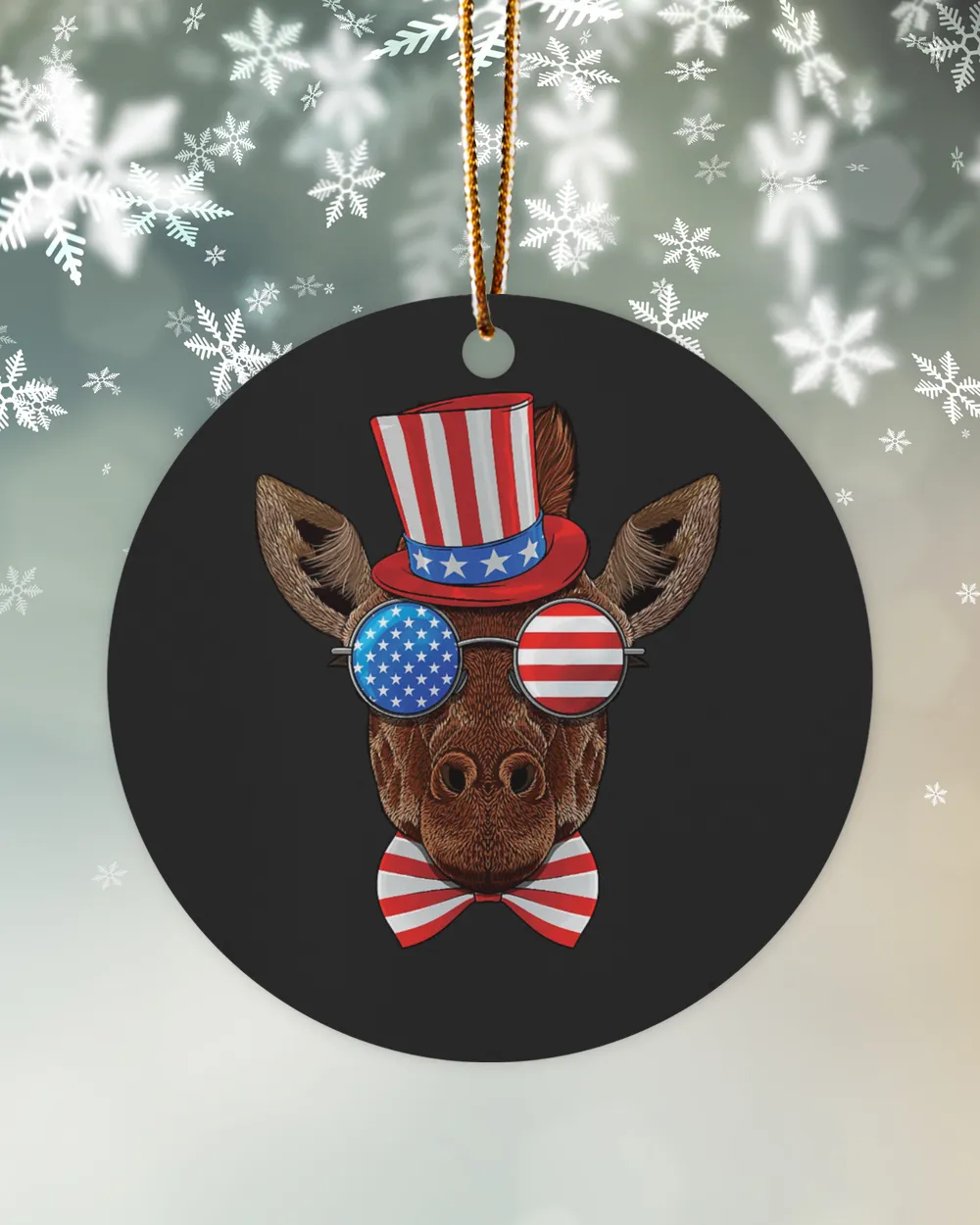 Giraffe 4th of July American USA Uncle Sam Hat 184