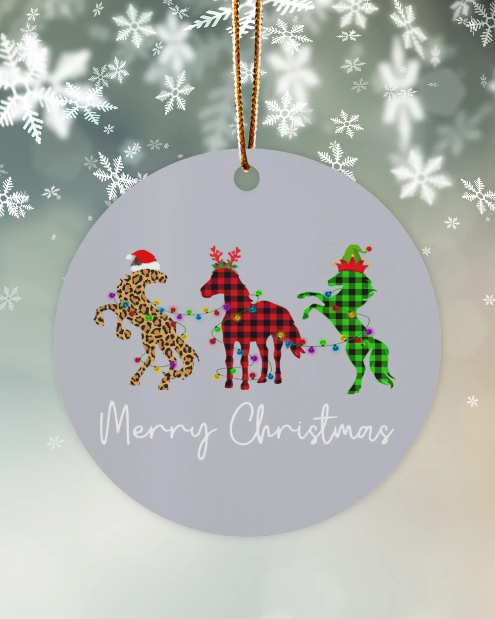 Horse Merry Christmas Caro