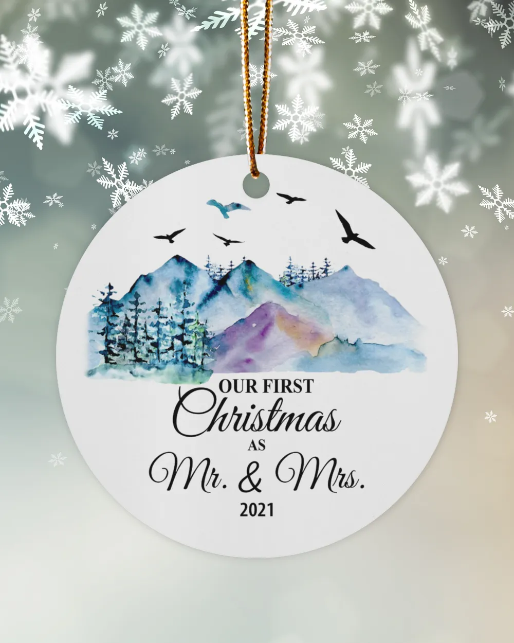 Our First Christmas As Mr. & Mrs. 2021 Ornament