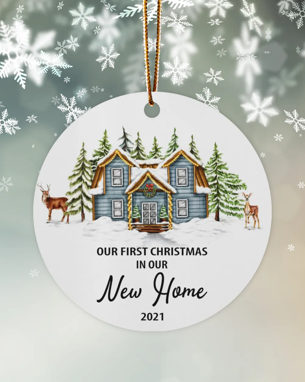 Our First Christmas in Our New Home 2021 Ornament