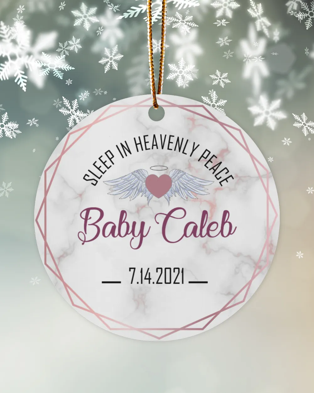 DH Personalized Baby Memorial Ornament Infant Loss Memorial