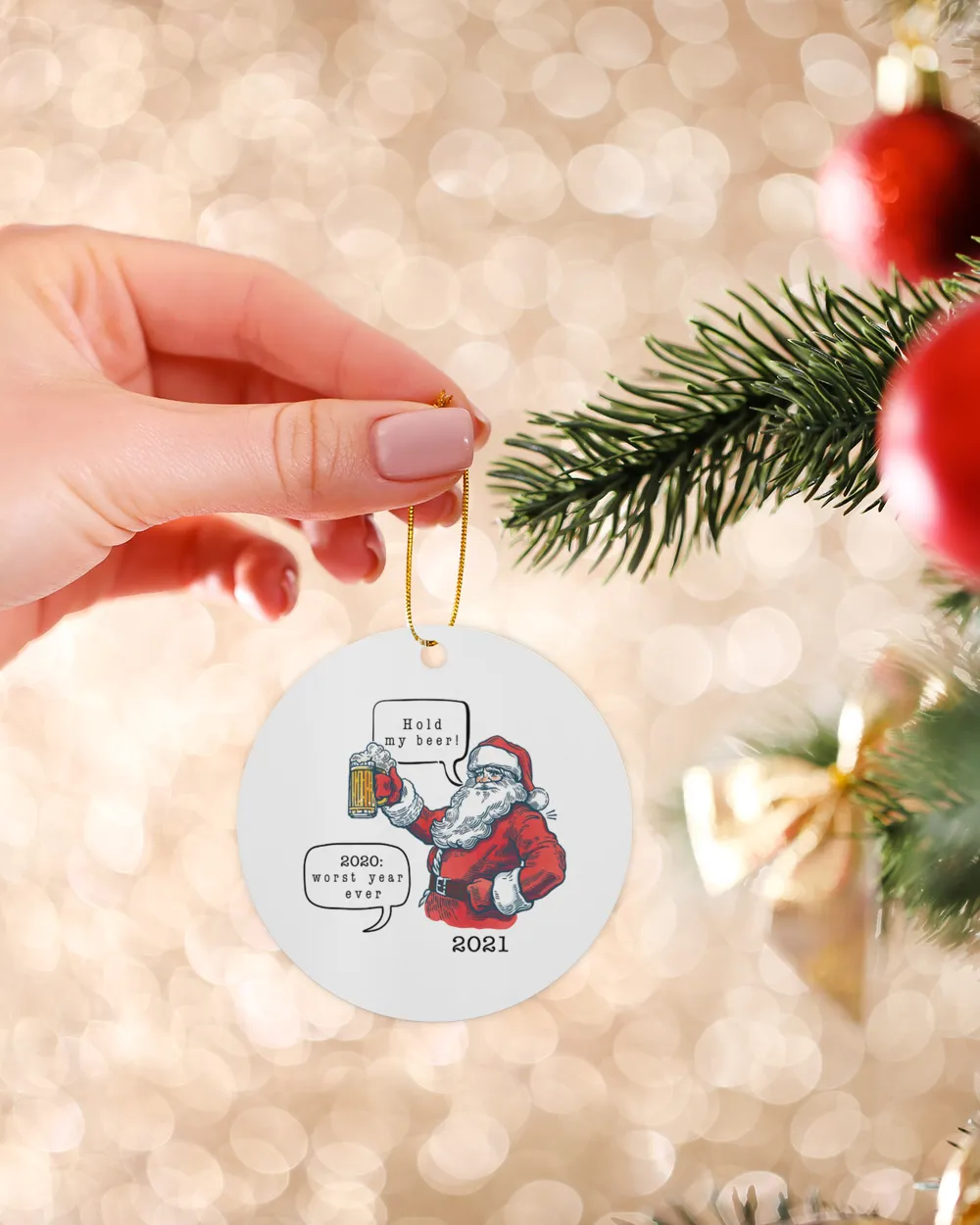 Hold My Beer 2021 Ornament