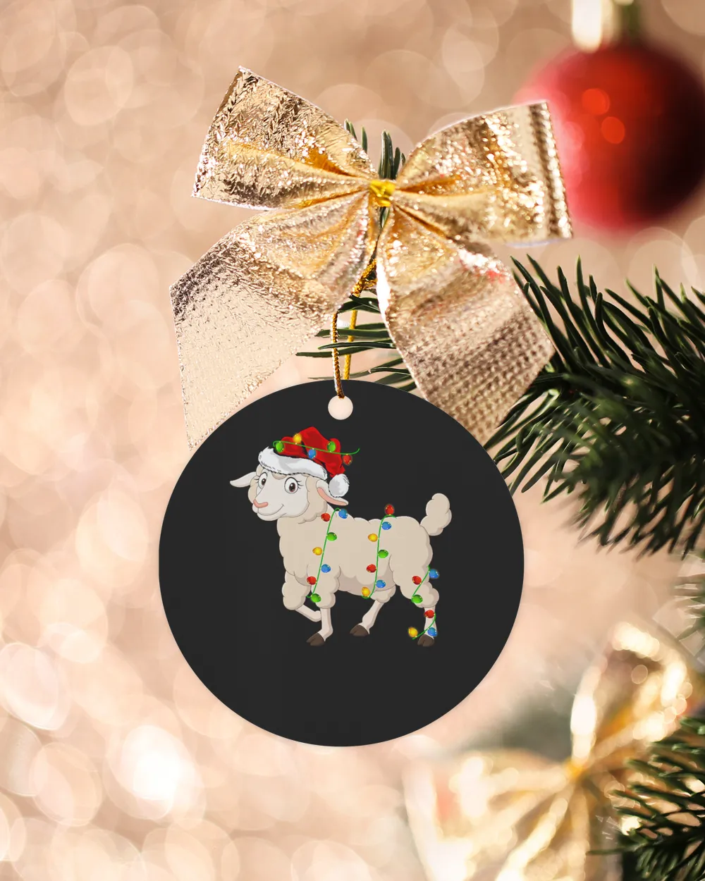 Sheep Animal Lover Xmas Santa Hat Christmas 266