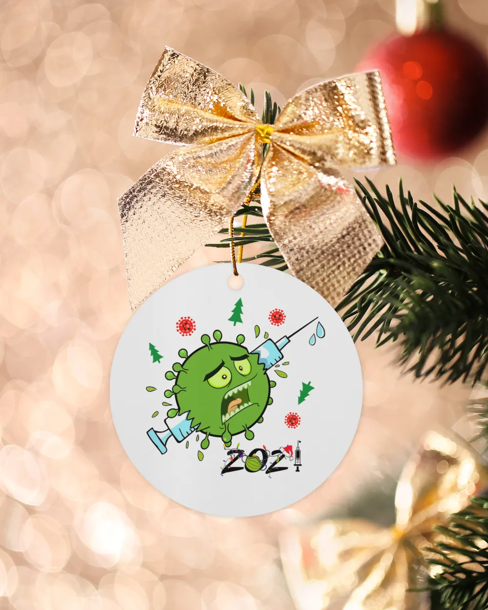 2021 Virus and Vaccine Ornament