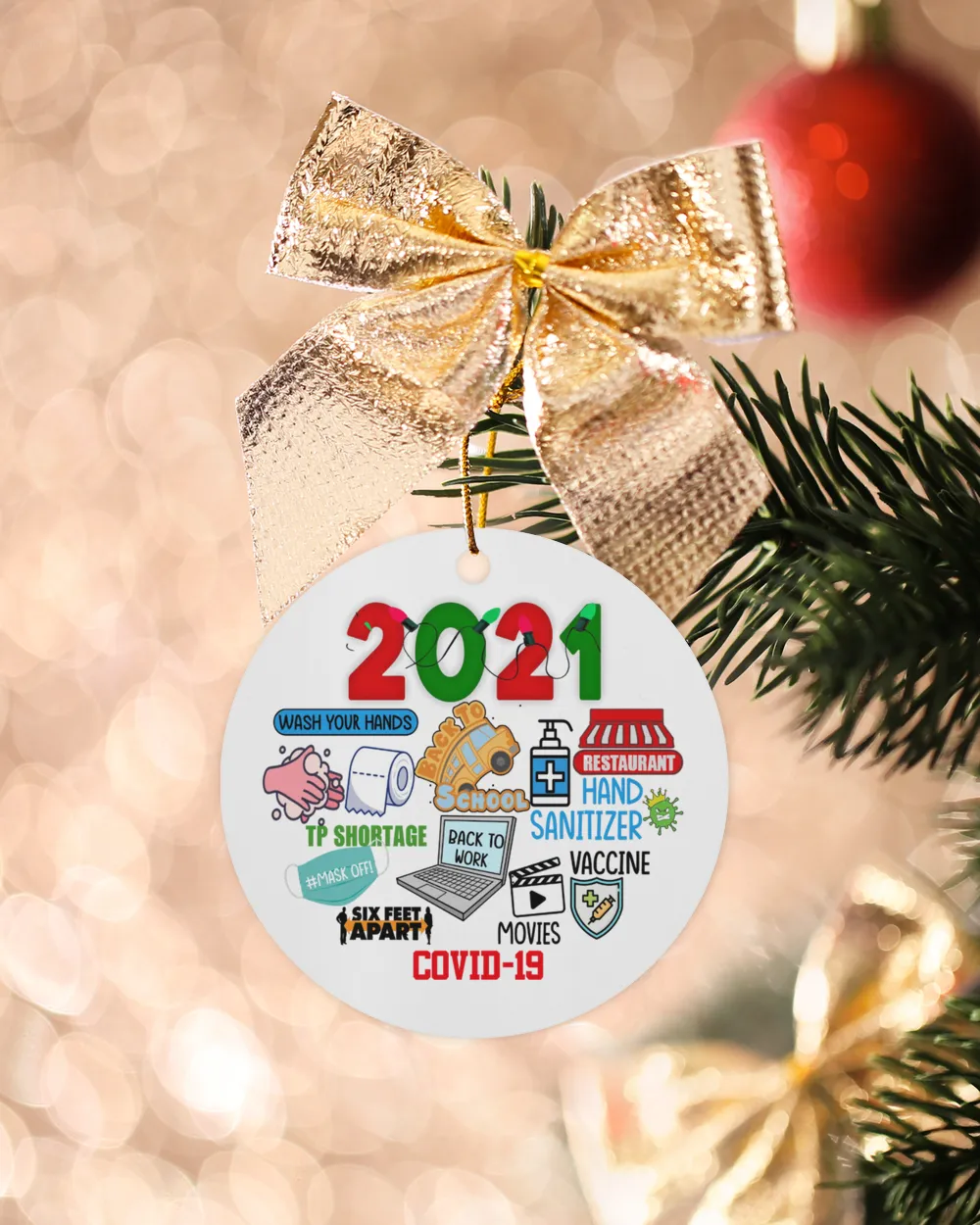 2021 Back To Work Ornament