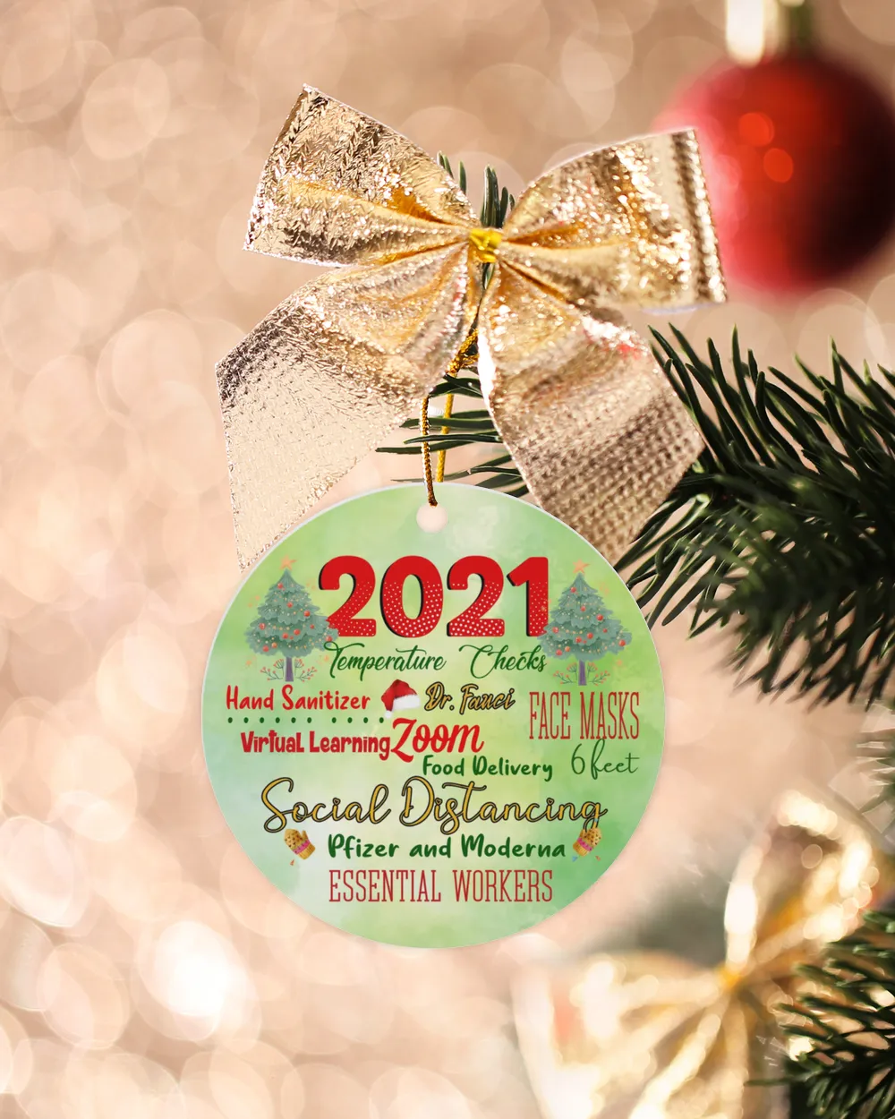 2021 Social Distancing Ornament