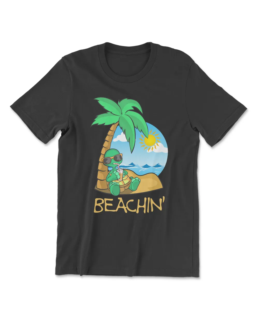 Turtle Beachin Turtle 818 sea turtle Men's Premium Tshirt black s