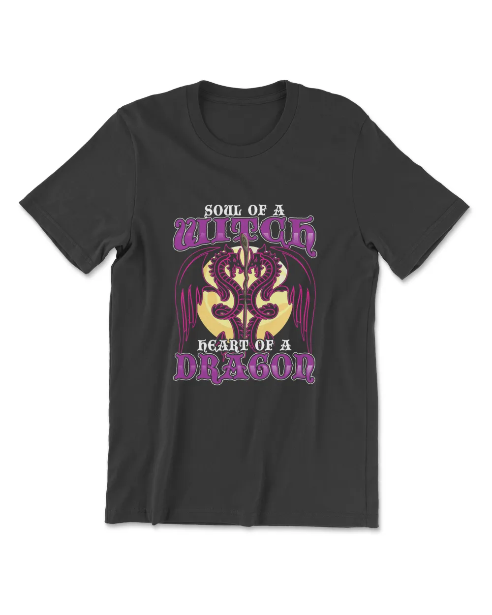 Soul Of A Witch Heart Of A Dragon - Halloween Mythical T-Shirt