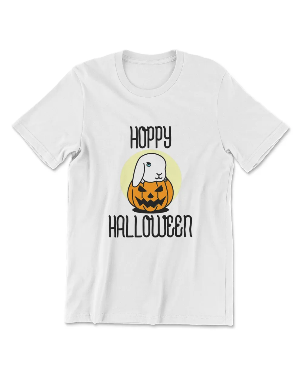 Hoppy Halloween Bunny Rabbit in Pumpkin T-Shirt Men's Premium Tshirt white s