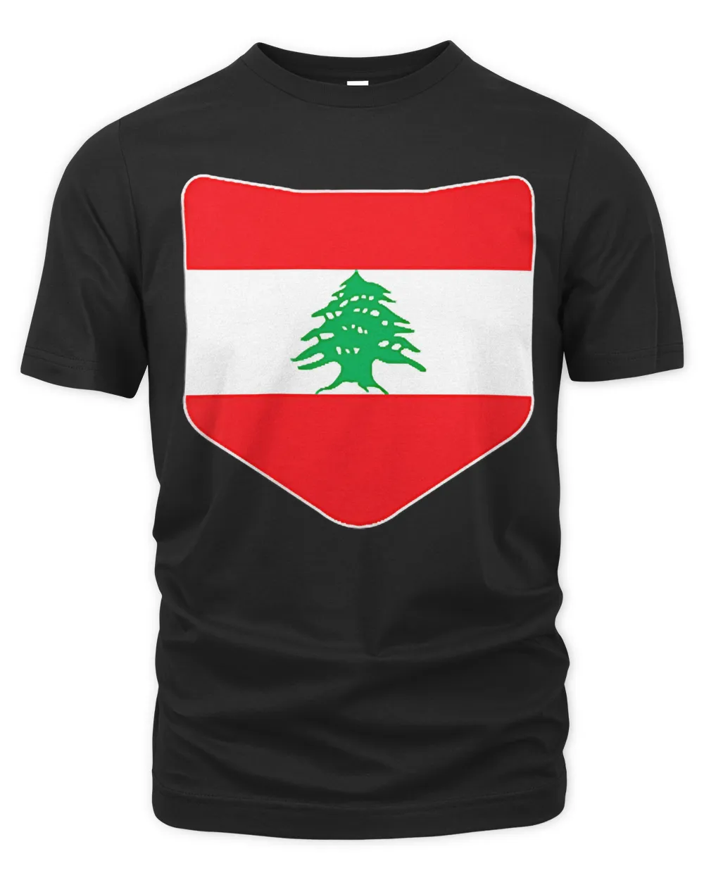 Lebanon Flag with Printed Lebanese Flag Pocket T-Shirt