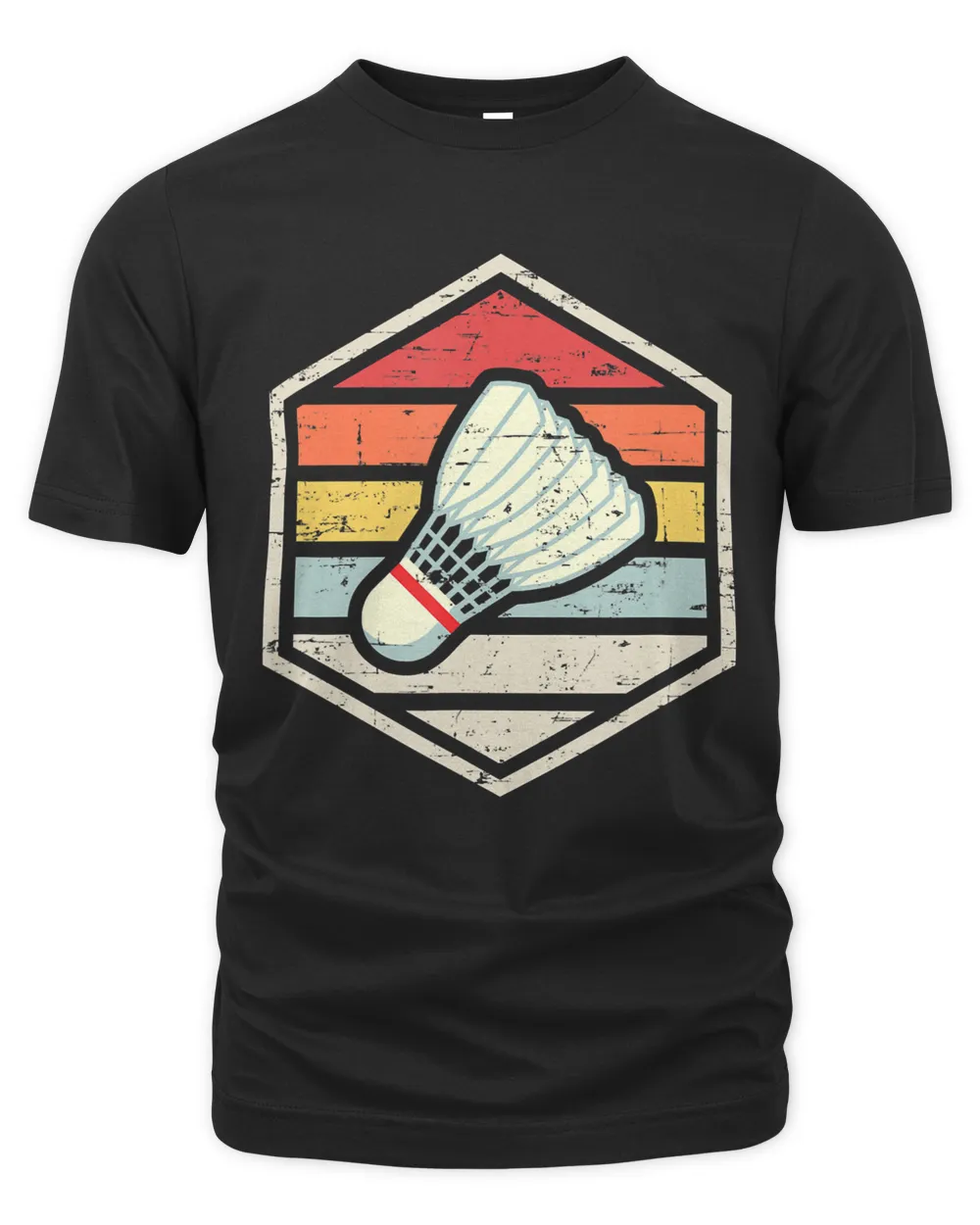 Retro Badge Shuttlecock T-Shirt