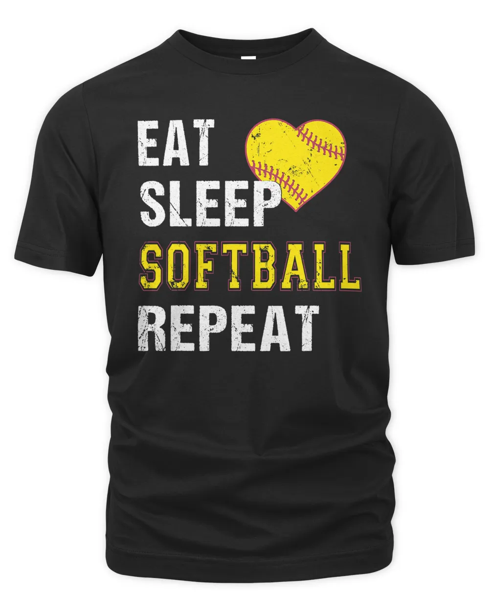 Softball Funny Softball Eat Sleep Softball Repeat for Girls 273