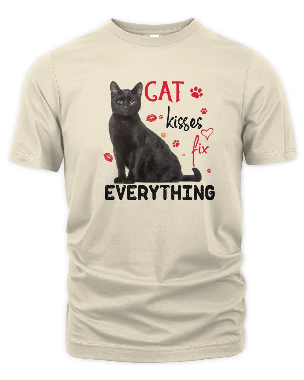 Black Cat Kisses Fix Everything Kitty Kitten