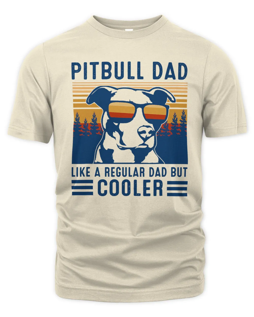 Pitbull Dog Vintage Pitbull Dad Like A Regular Dad But Cooler 530