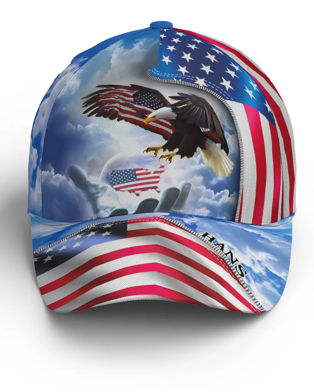 Hans Eagle American Flag Cap