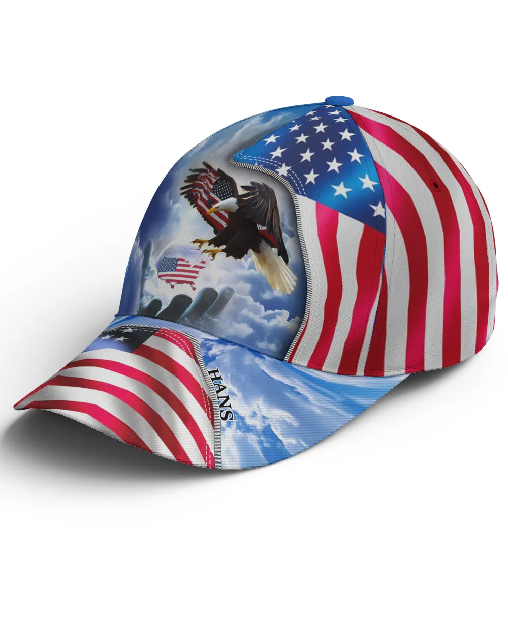 Hans Eagle American Flag Cap