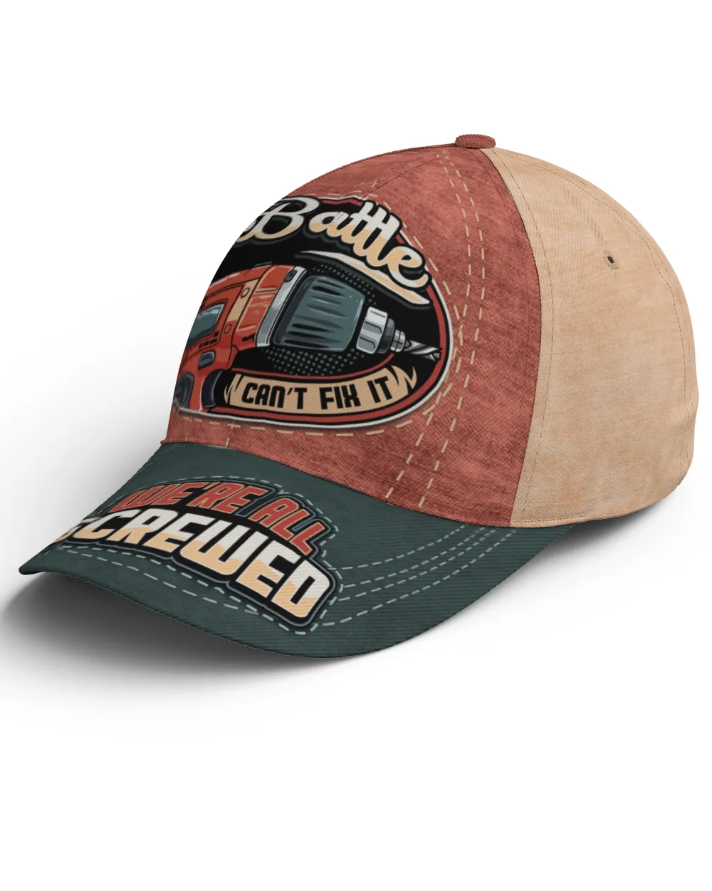 If BATTLE Can't Fix It, We're All Screwed Baseball Cap Na17 Baseball Cap white onesize
