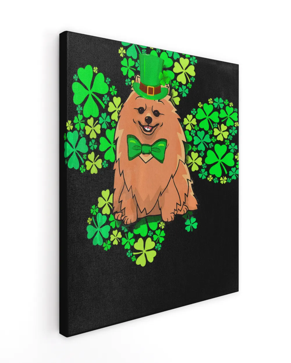 Pomeranian Lucky 4 Leaf Clover St Patricks Day Gift Shirt