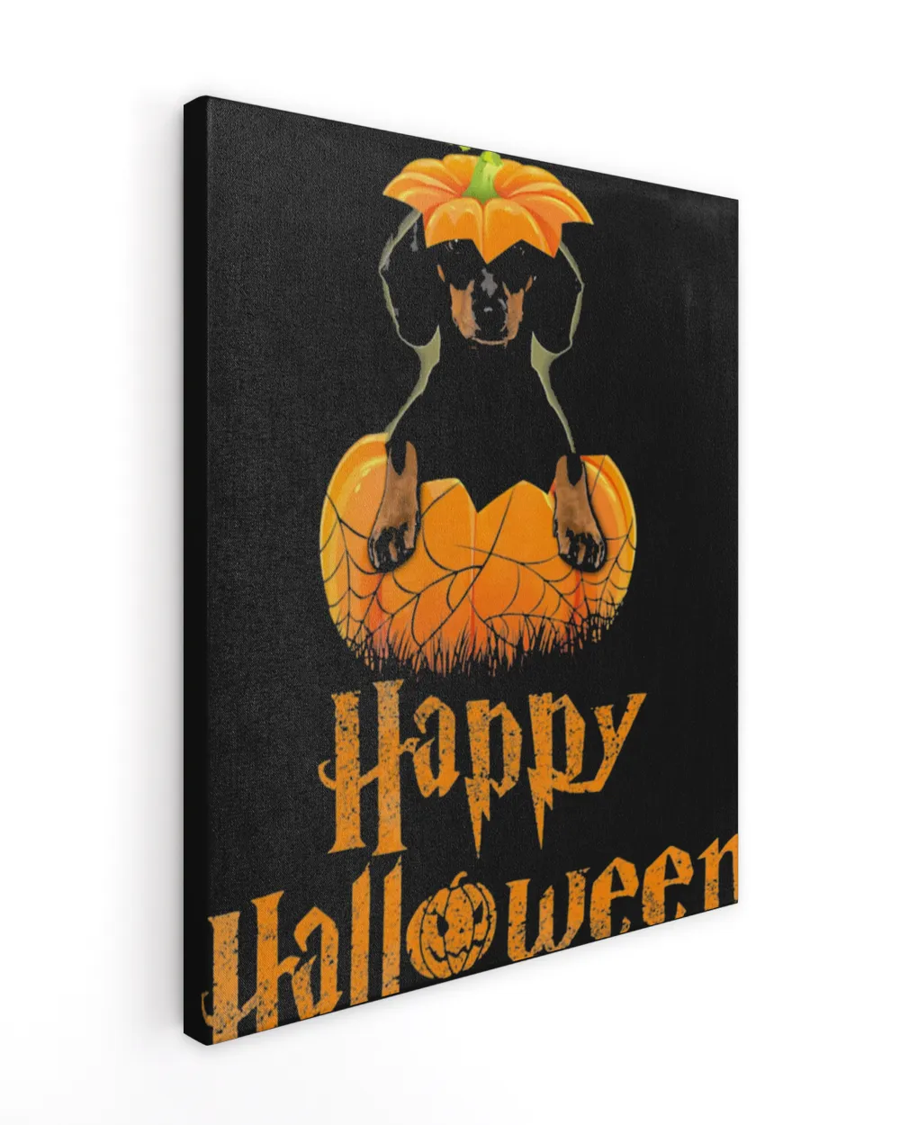 Cute Halloween Dachshund Pumpkins