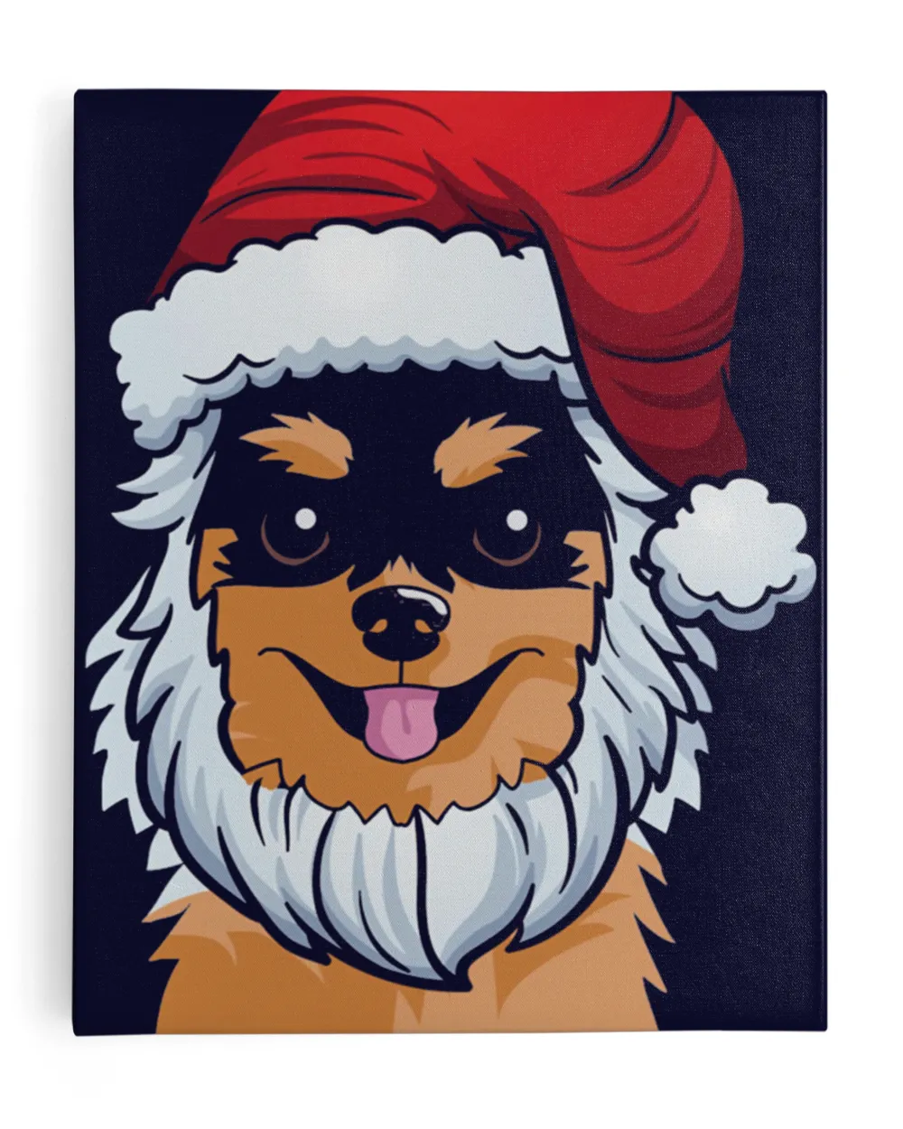 Pomeranian Long Sleeve Funny Santa Christmas Gift Shirt