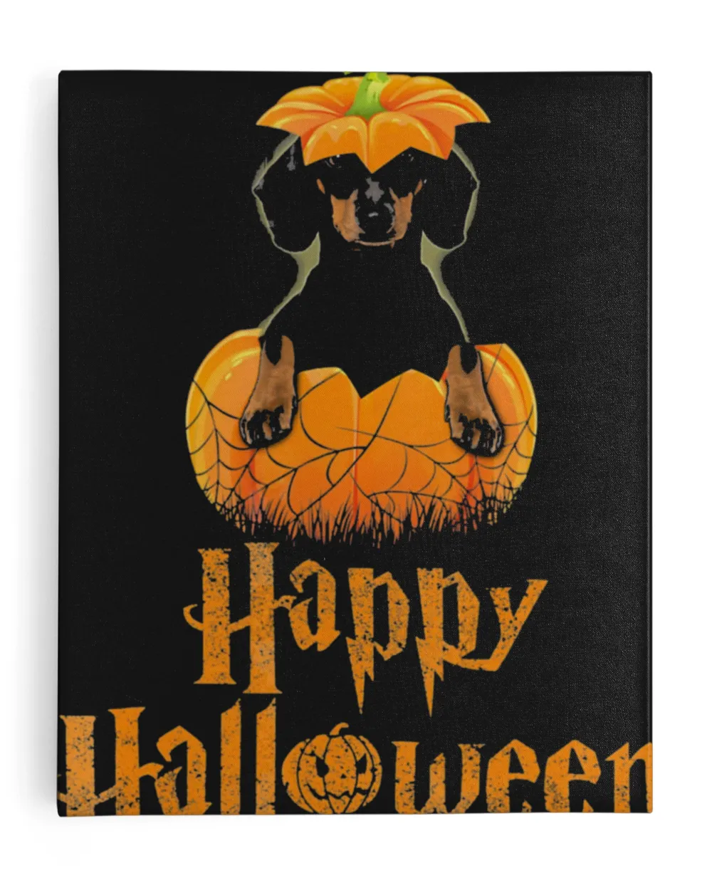 Cute Halloween Dachshund Pumpkins