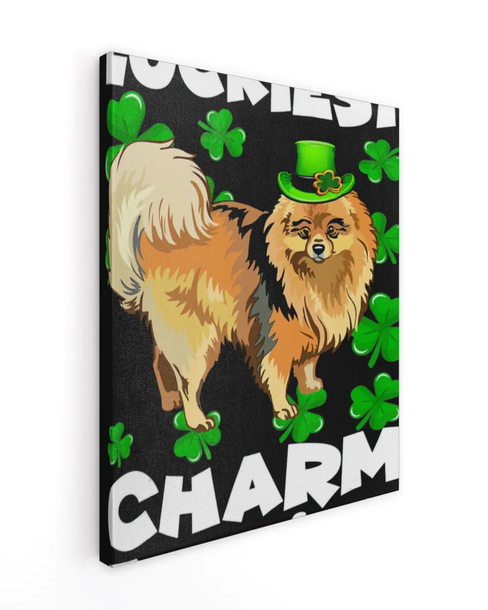 Pomeranian Luckiest Charm Ever St Patricks Day Gift Shirt