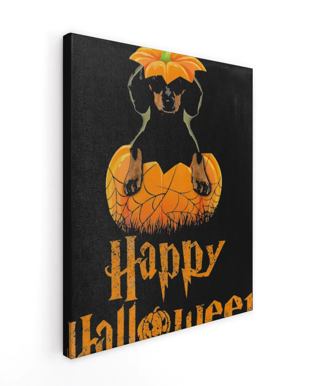 Cute Halloween Dachshund Pumpkins