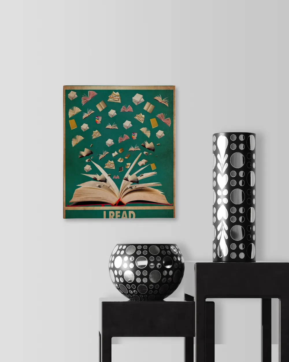 That's What I Do I Read And I Know Things Poster and Canvas Ready To Hang Portrait Canvas white 11x14in
