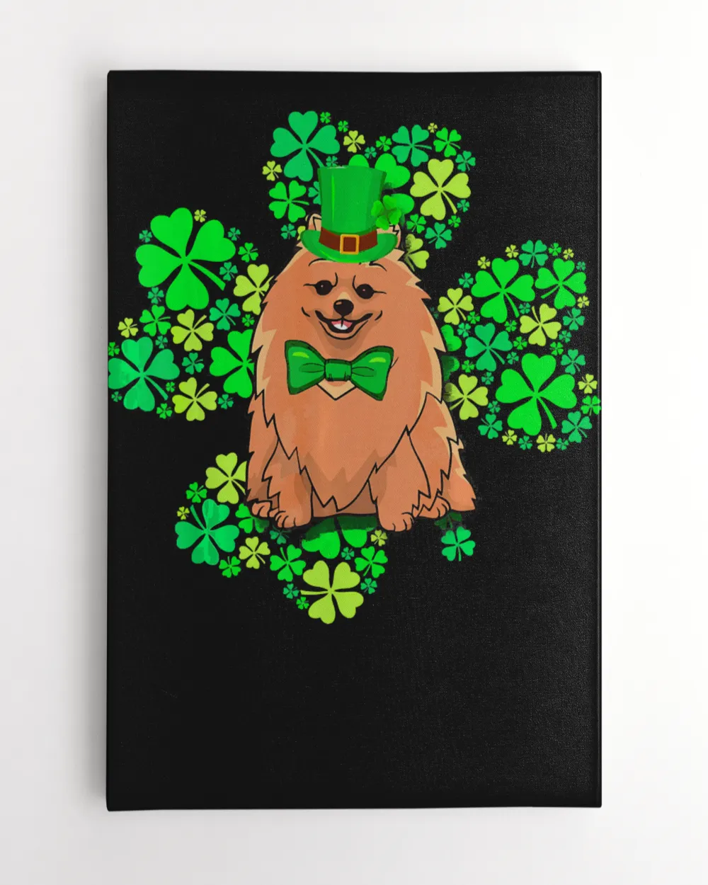 Pomeranian Lucky 4 Leaf Clover St Patricks Day Gift Shirt