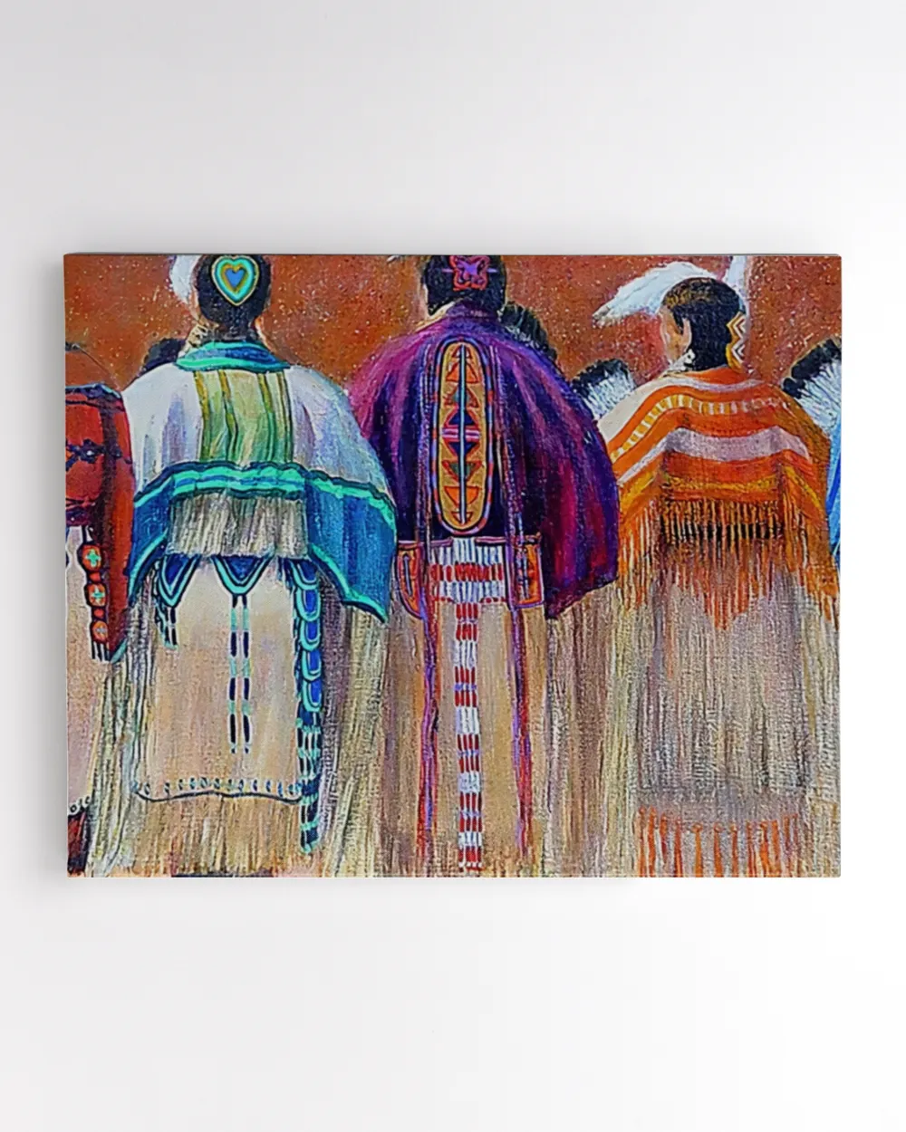 naa-yiv-47 Native American Women Canvas