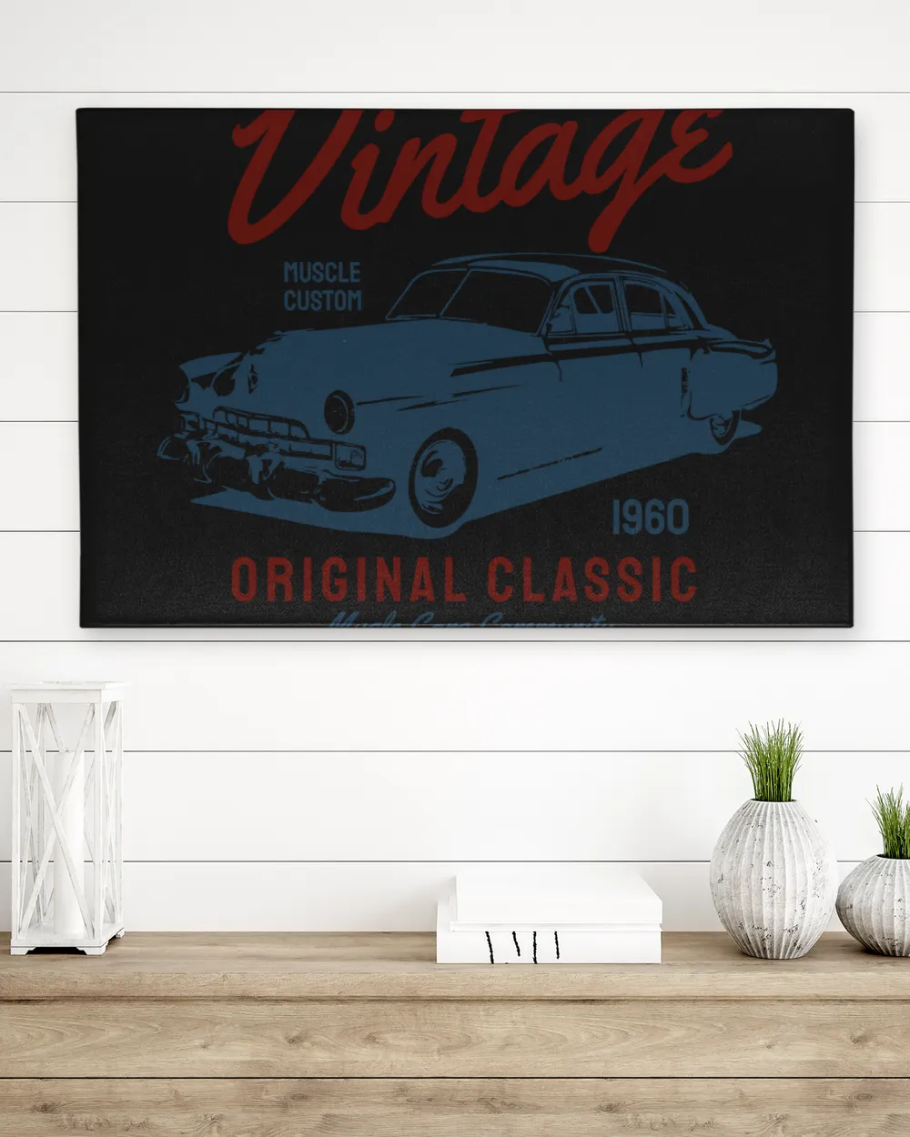 Vintage Muscle Custom 1960 Original Classic Muscle Cars Legendary Garage Retro Vintage