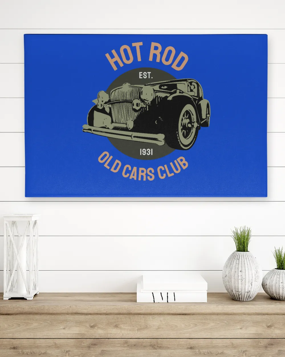 Hot Rod Est 1931 Old Cars Club Retro Vintage