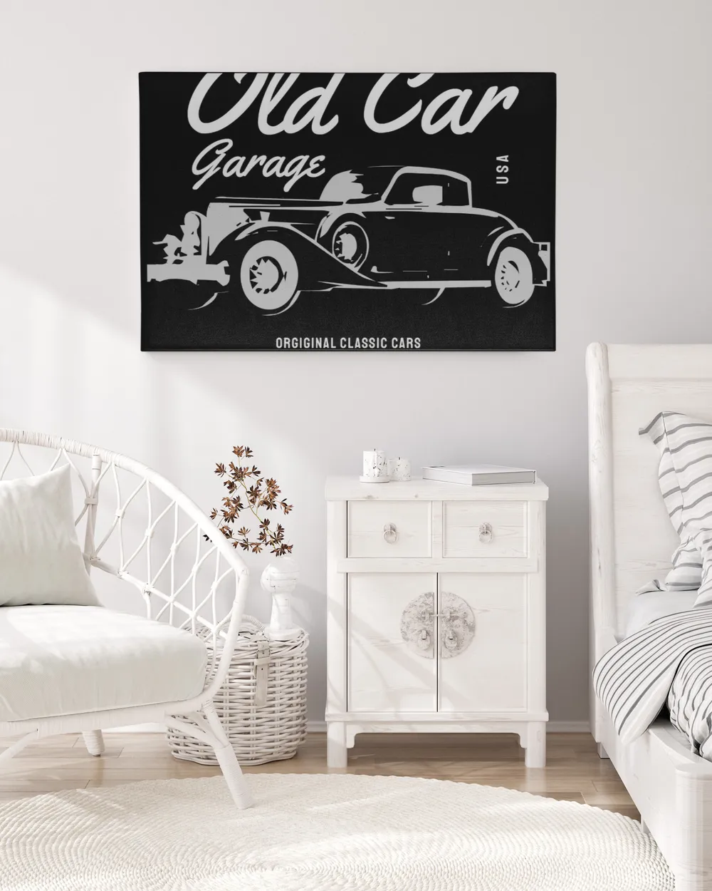 Old Car Garage Original Classic Cars Usa Retro Vintage