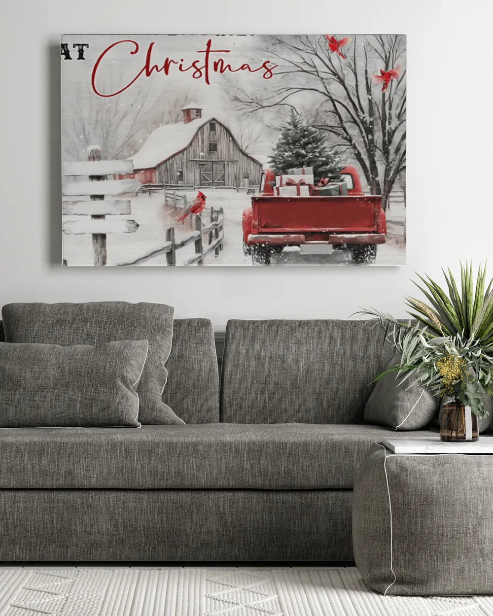 All Roads Lead Home At Christmas - Personalized Family Canvas